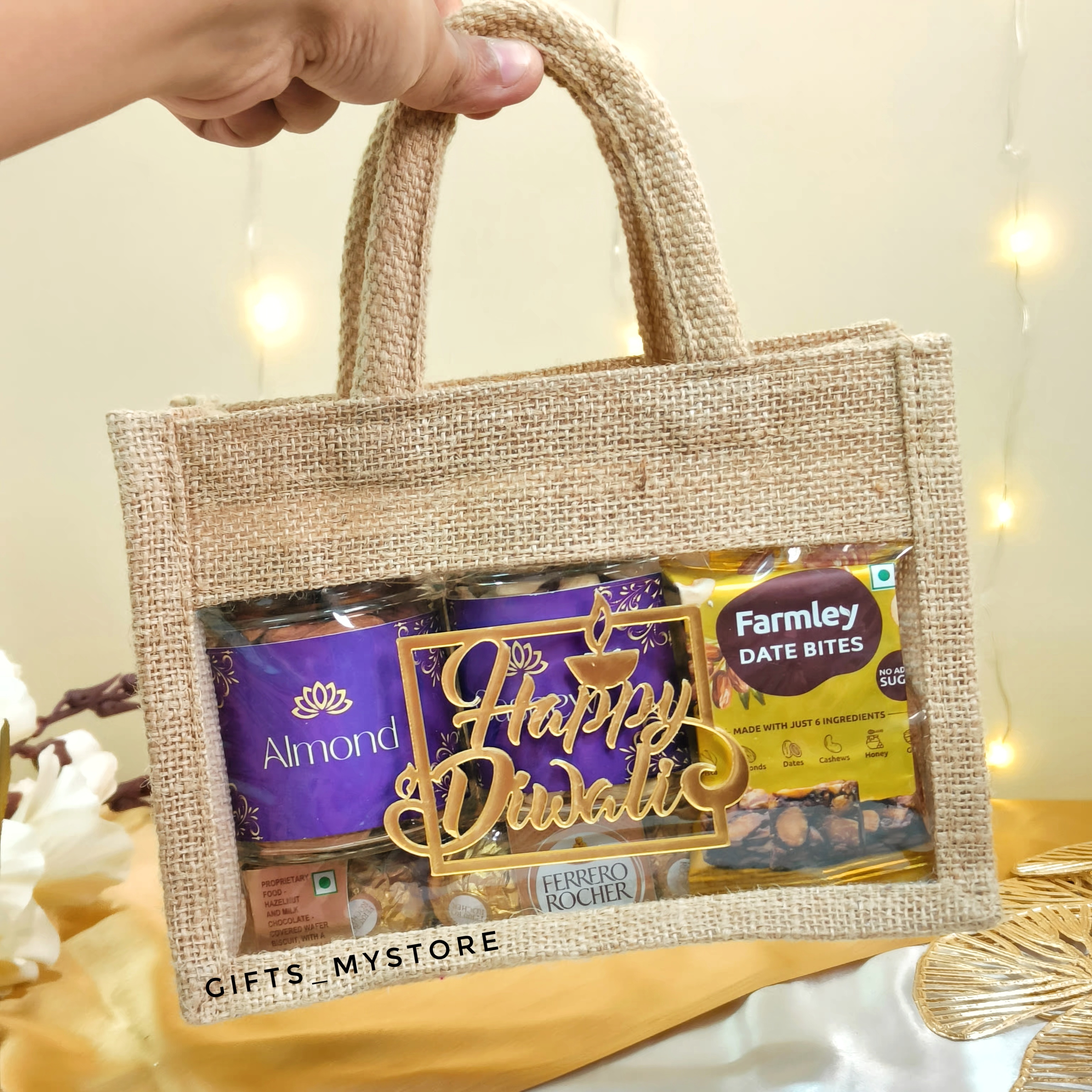 NUT JUTE FESTIVE HAMPER